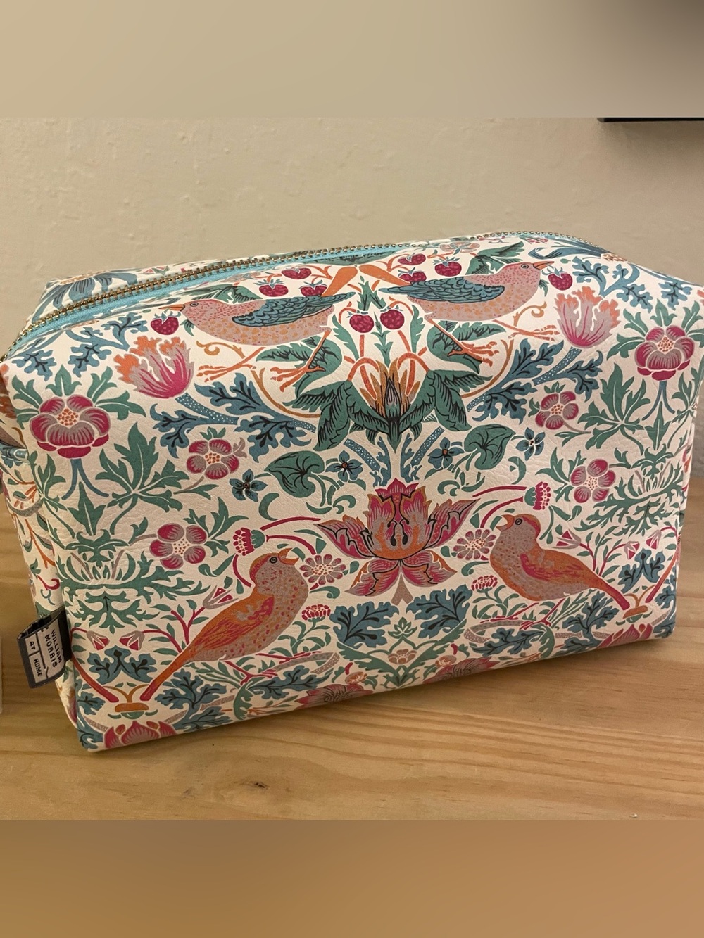 Summer Strawberry Thief Toiletry Wash Bag